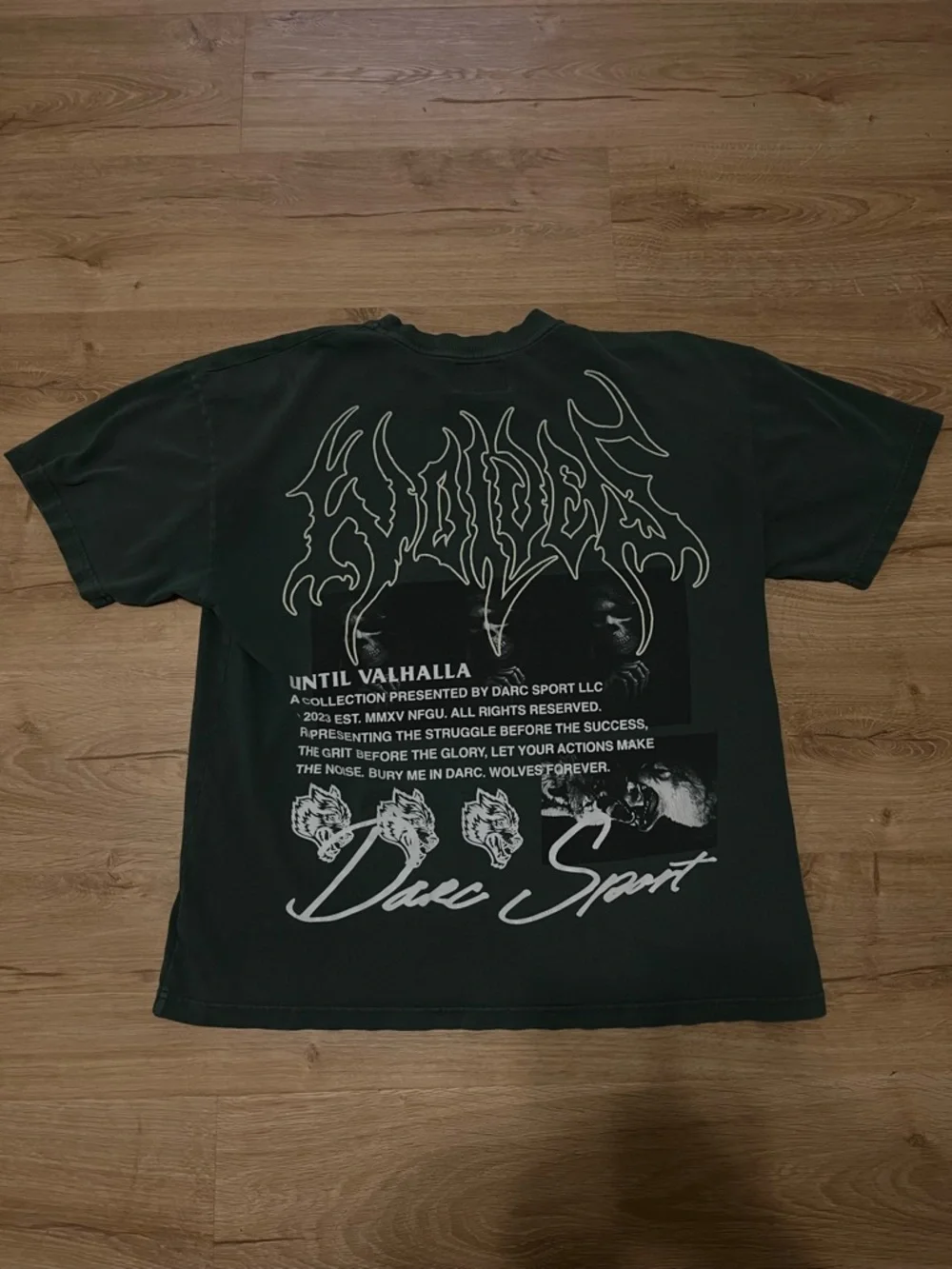 Darc Sport Green Graphic 'Until Valhalla' Shirt - Picture 1 of 3